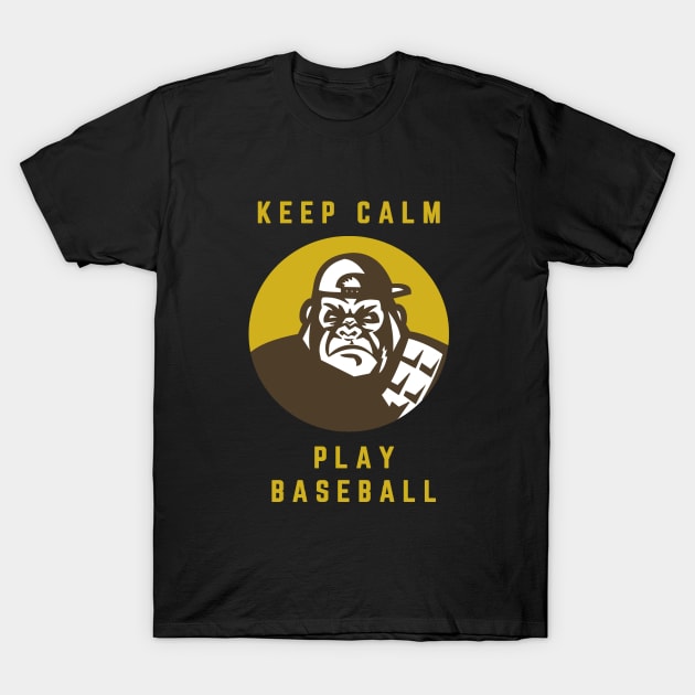 Keep Calm and play baseball T-Shirt by RioDesign2020